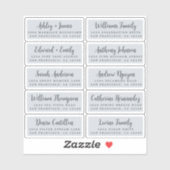 はがき書道結婚のゲスト住所 シール (シート)