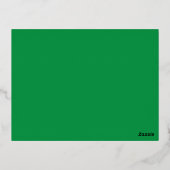 はがき最高の | カスタム鳥と誕生日デザイン 箔シーズンポストカード (裏面)