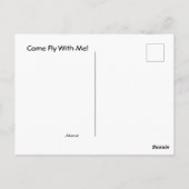 はがき来と一緒に飛ぶ ポストカード (裏面)