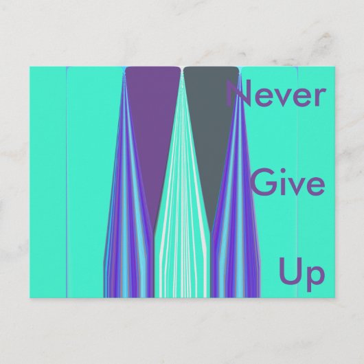 はがき水平テンプレート与え上へハクナ ポストカード (正面)