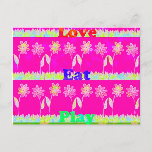 はがき水平テンプレート ポストカード (正面)