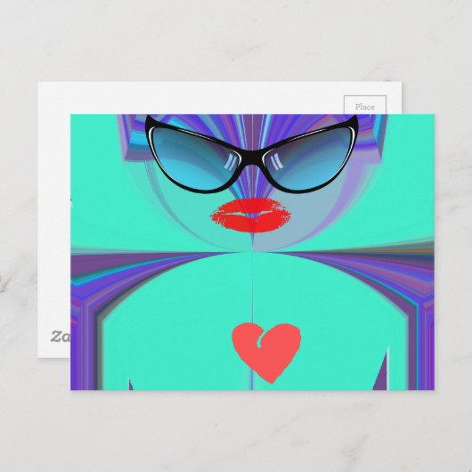 はがき水平テンプレート ポストカード (正面/裏面)