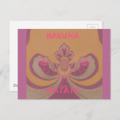 はがき水平テンプレート ポストカード (正面/裏面)