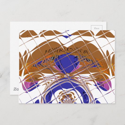 はがき水平テンプレート ポストカード (正面/裏面)