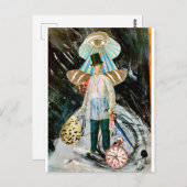 はがき混合メディアコラージポストカード ポストカード (正面/裏面)