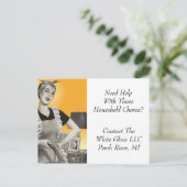 はがき清掃サービスビジネスホームハウス ポストカード (スタンド正面)