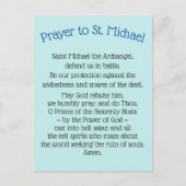 はがき祈りの言葉とセントマイケルザアーチャンゲル  ポストカード (正面)