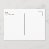 はがき空白のブライダルシャワー写真ありがとう ポストカード (裏面)