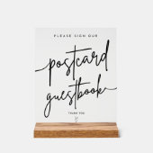 はがき結婚のゲストブックアクリル印 アクリルサイン (正面)