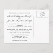 はがき結婚式招待状 インビテーションポストカード (裏面)