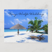 はがき結婚式招待状 インビテーションポストカード (正面)