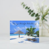 はがき結婚式招待状 インビテーションポストカード (スタンド正面)