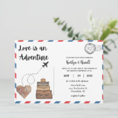 はがき結婚式招待状 – 宛先の結婚式 招待状 (スタンド正面)