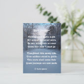 はがき詩の雪の旅byラディーバスセット ポストカード (スタンド正面)