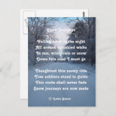 はがき詩の雪の旅byラディーバスセット ポストカード (正面/裏面)