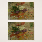 はがき開花ギフトラベル (正面&裏面)