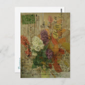 はがき開花 ポストカード (正面/裏面)