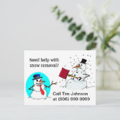 はがき除雪業務プロモーションクライアントPC ポストカード (スタンド正面)