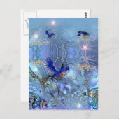 はがき青の鳥 ポストカード (正面/裏面)