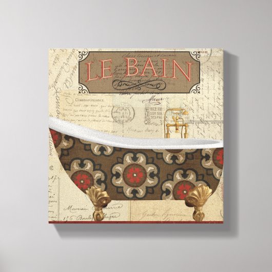 はがき風呂 キャンバスプリント (正面)