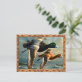 はがき飛んでいる ポストカード (スタンド正面)