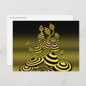 はがき魔法きのこ光学幾何デザイン。 案内ポストカード (正面/裏面)