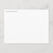 はがき魔法きのこ光学幾何デザイン。 案内ポストカード (裏面)