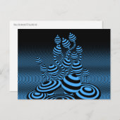 はがき魔法きのこ光学幾何デザイン。 案内ポストカード (正面/裏面)