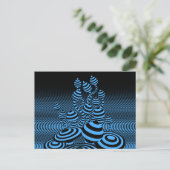 はがき魔法きのこ光学幾何デザイン。 案内ポストカード (スタンド正面)