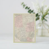 はがき1912年のアディロンダックスの地図 ポストカード (スタンド正面)