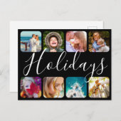 はがき8フォトホリデーズラウンドテンプレート ポストカード (正面/裏面)