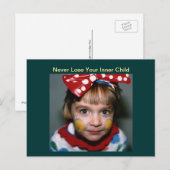 はがき – あなたの内の子供を失うことはない (正面/裏面)