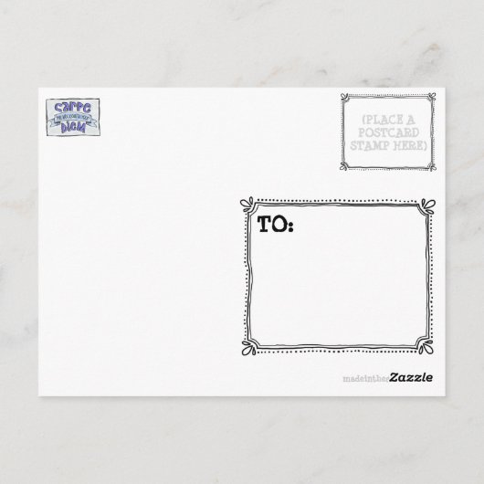 はがき：あなたの部屋を何枚も切り抜け！ ポストカード (裏面)