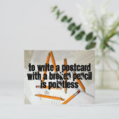 はがき、おもしろい点無し鉛筆、パンポストクロッシング ポストカード (スタンド正面)