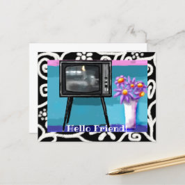 はがき – お洒落レトロテレビ絵画テレビ