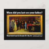 はがき – 「お父さんに最後に会ったのはいつですか? (正面)