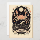 はがき – がん天空〔占星術の〕十二宮図アート シーズンカード (正面/裏面)