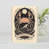 はがき – がん天空〔占星術の〕十二宮図アート シーズンカード (スタンド正面)