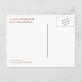 はがき、"すべての道路はドア郡にリード" ポストカード (裏面)