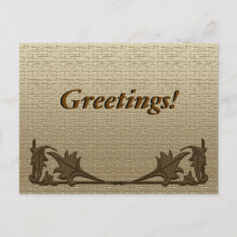 はがき – アングルアイロンおよびリネン