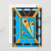 はがき(アールデコスタイル) ポストカード (正面/裏面)