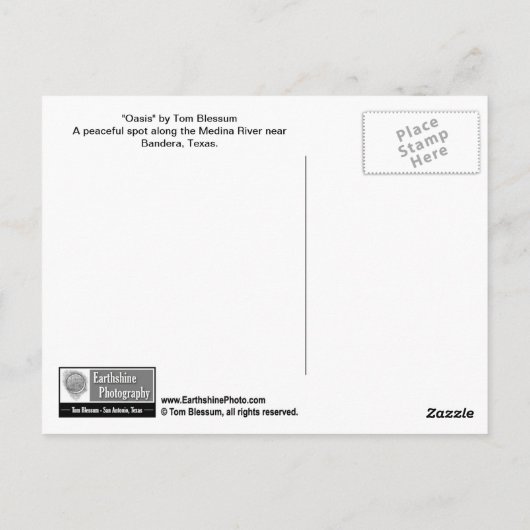 はがき – 「オアシス」 (裏面)