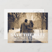 はがき – カップル日付を保存 案内ポストカード (正面/裏面)