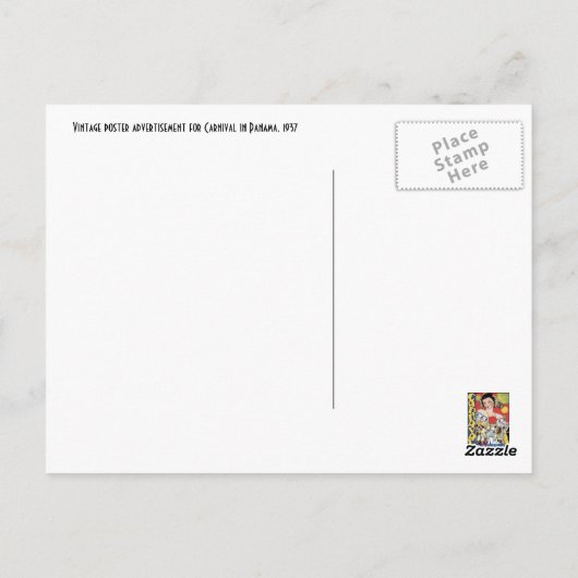 はがき：カーニバル ポストカード (裏面)