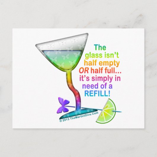 はがき – ガラス半身フル (正面)