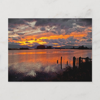 はがき～「クラークフォーク川の夕焼け」 ポストカード