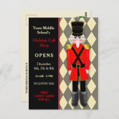 はがき、クリスマスくるみ割り、任意のイベント ポストカード (正面/裏面)