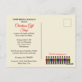 はがき、クリスマスくるみ割り、任意のイベント ポストカード (裏面)