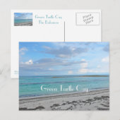 はがき「グリーンタートルケイ/バハマ/海，空&砂」 ポストカード (正面/裏面)