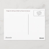 はがき:コテージガールと犬とピッチャー ポストカード (裏面)